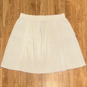 Topshop White Knit Mini Skirt